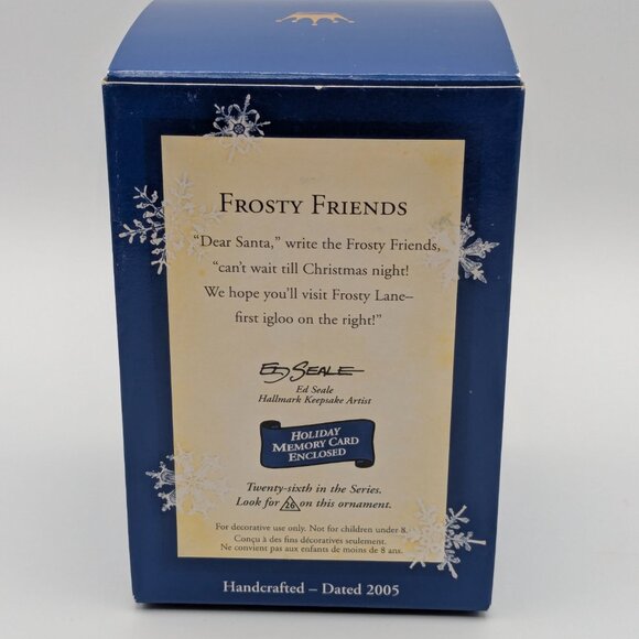 Hallmark Keepsake Frosty Friends 2005 Christmas Ornament, 26th in the Series - Picture 8 of 11
